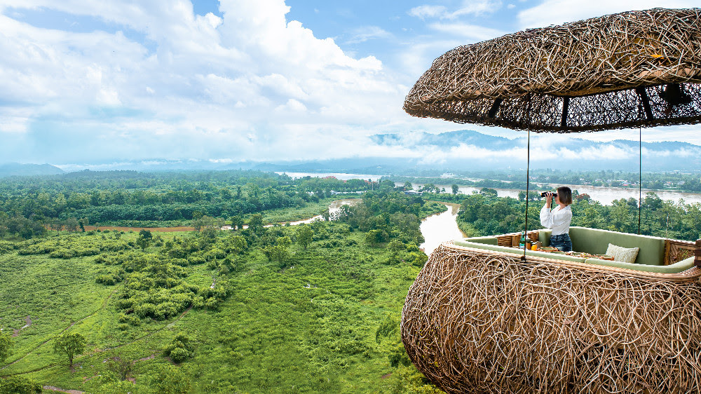 Canopy Tree : un restaurant suspendu dans les arbres à l'Anantara Golden Triangle